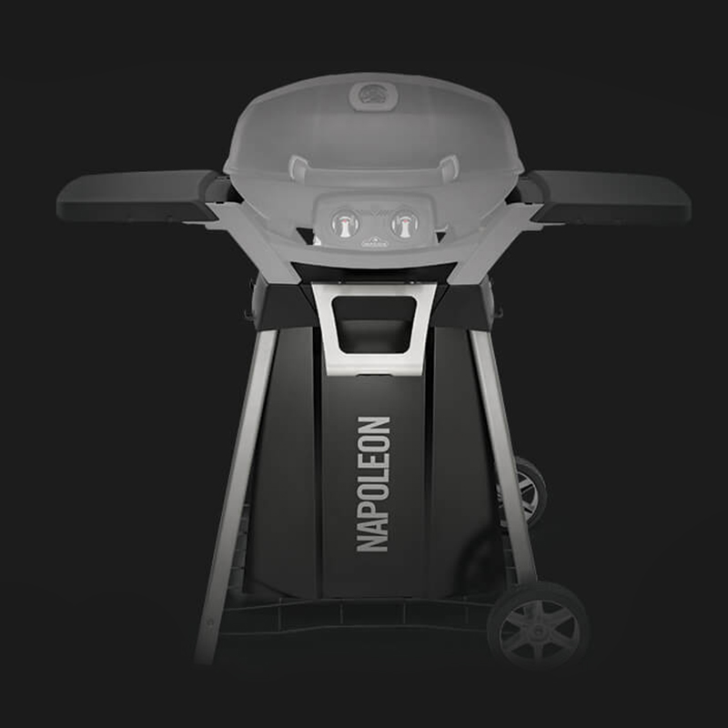 TravelQ-PRO-PRO285E-Cart-and-Side-Shelves